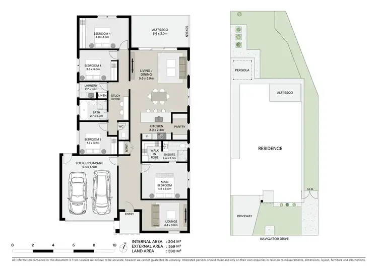 Floorplan of Homely house listing, 53 Navigator Drive, Corio VIC 3214