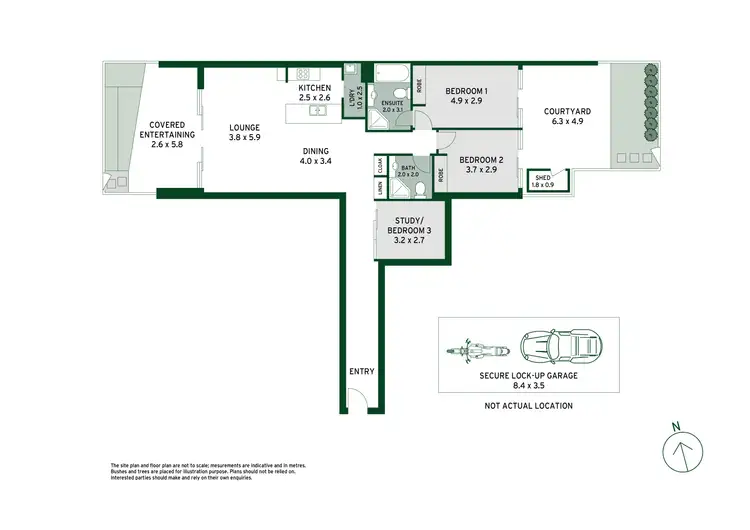 Floorplan of Homely apartment listing, 407/36-42 Stanley Street, St Ives NSW 2075