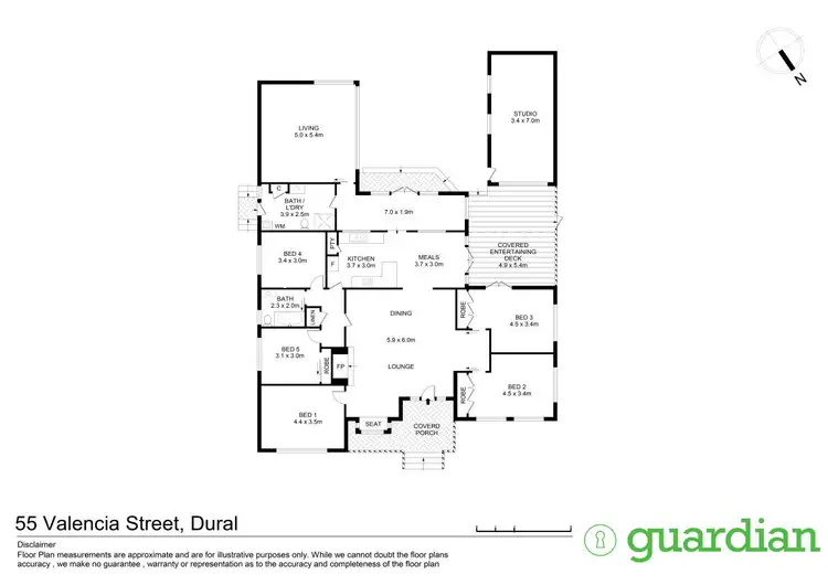 Floorplan of Homely house listing, 55 Valencia Street, Dural NSW 2158