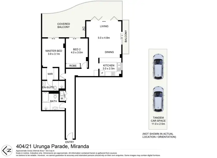 Floorplan of Homely apartment listing, 404/21-25 Urunga Parade, Miranda NSW 2228