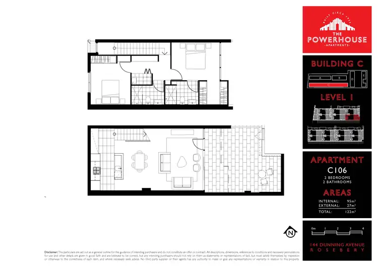 Floorplan of Homely apartment listing, 106C/797 Botany Road, Rosebery NSW 2018