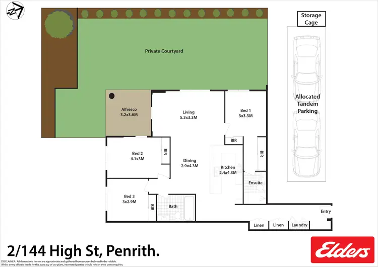 Floorplan of Homely apartment listing, 2/144-148 High Street, Penrith NSW 2750