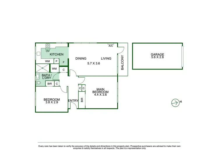 Floorplan of Homely apartment listing, 1/36 Grandview Grove, Prahran VIC 3181