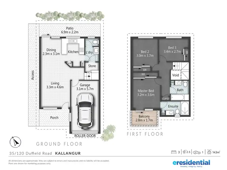 Floorplan of Homely townhouse listing, 35/120 Duffield Road, Kallangur QLD 4503