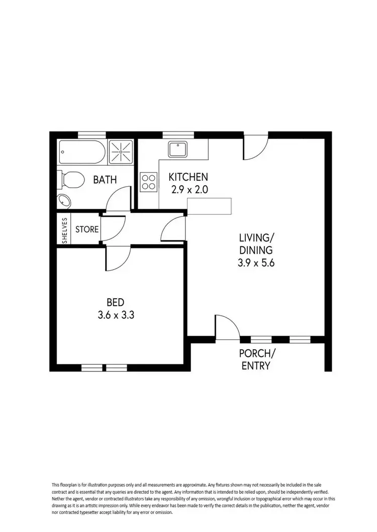 Floorplan of Homely unit listing, 1/16 L'estrange Street, Glenside SA 5065