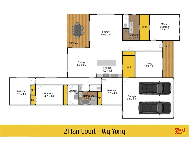 Floorplan of Homely house listing, 21 Ian Court, Wy Yung VIC 3875