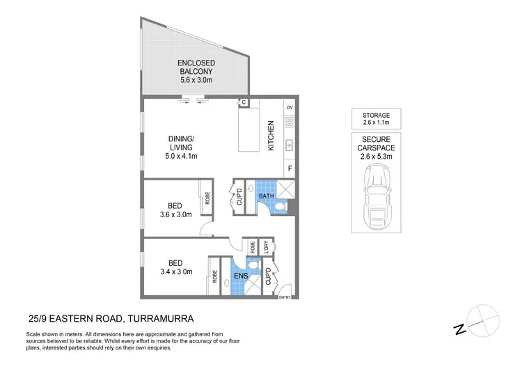 Floorplan of Homely apartment listing, 25/9 Eastern Road, Turramurra NSW 2074