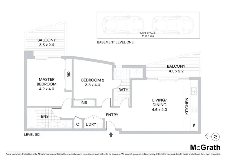 Floorplan of Homely apartment listing, 44/24-28 College Crescent, Hornsby NSW 2077