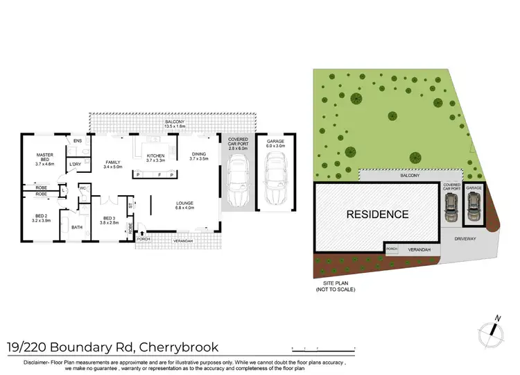 Floorplan of Homely villa listing, 19/220 Boundary Road, Cherrybrook NSW 2126