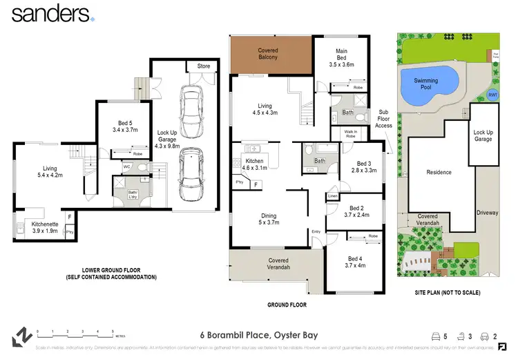 Floorplan of Homely house listing, 6 Borambil Place, Oyster Bay NSW 2225