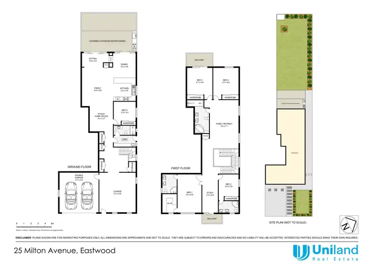Floorplan of Homely semi-detached listing, 25 Milton Avenue, Eastwood NSW 2122