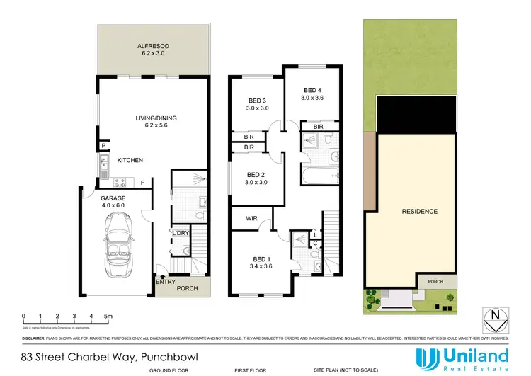 Floorplan of Homely semi-detached listing, 83 St Charbel Way, Punchbowl NSW 2196