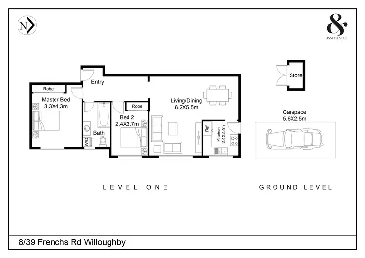 Floorplan of Homely apartment listing, 8/39 Frenchs Road, Willoughby NSW 2068