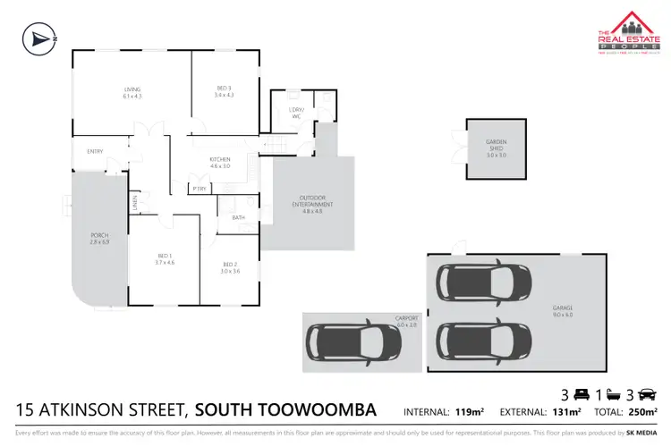 Floorplan of Homely house listing, 15 Atkinson Street, South Toowoomba QLD 4350