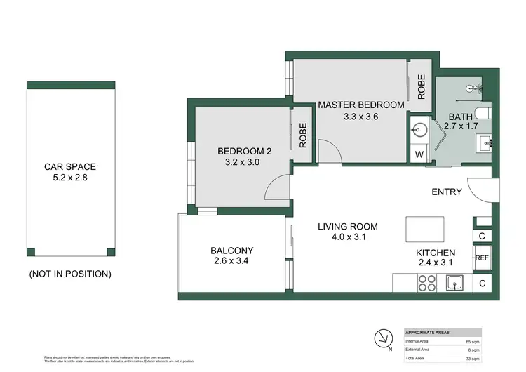 Floorplan of Homely apartment listing, 805/16 Aspinall Street, Nundah QLD 4012