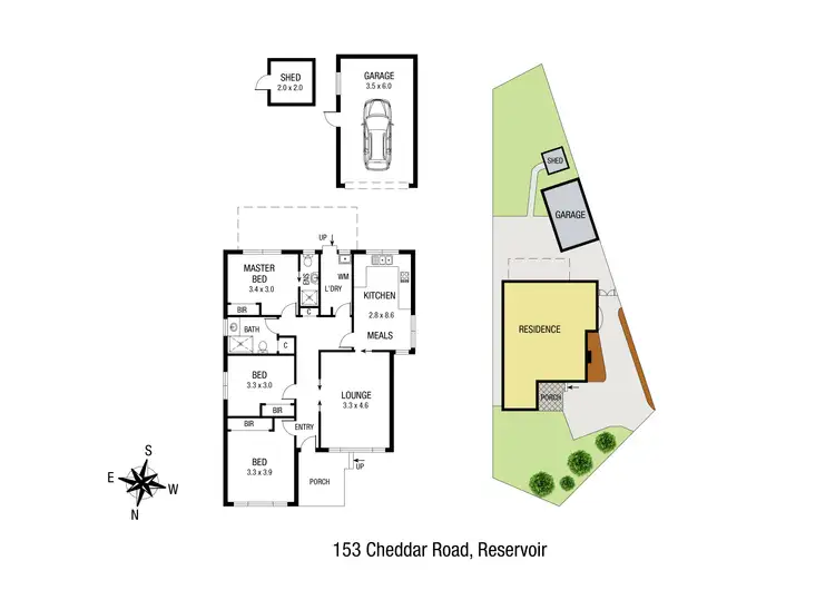 Floorplan of Homely house listing, 153 Cheddar Road, Reservoir VIC 3073