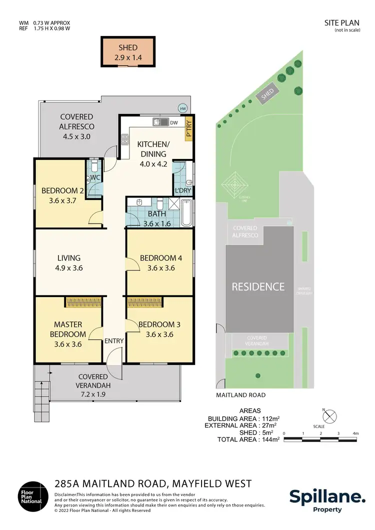 Floorplan of Homely house listing, 285A Maitland Road, Mayfield West NSW 2304