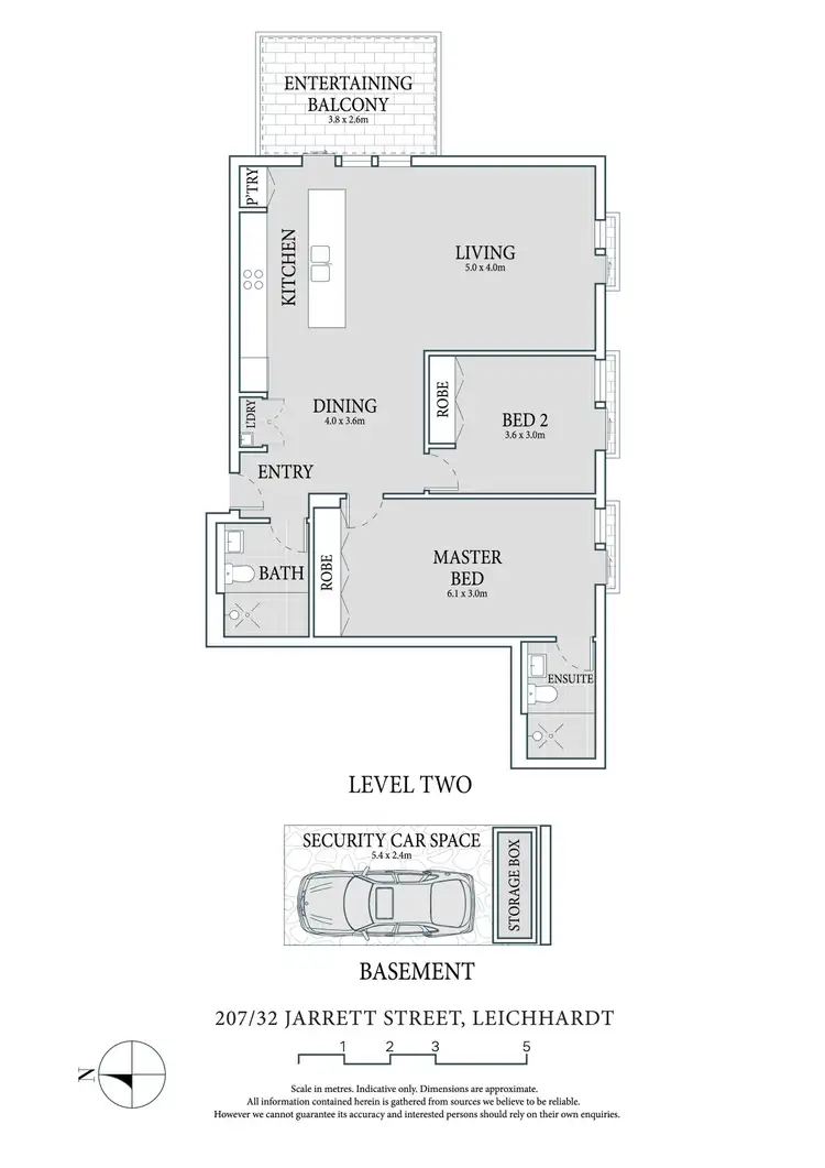 Floorplan of Homely apartment listing, 207/32 Jarrett Street, Leichhardt NSW 2040