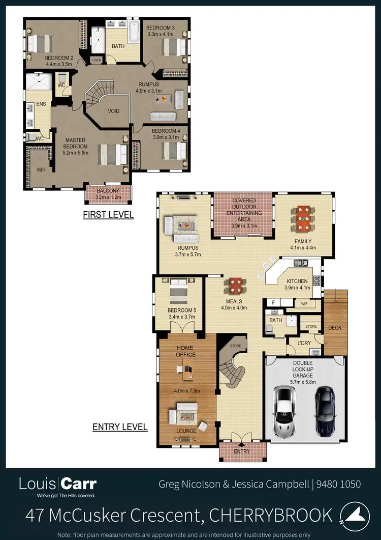 Floorplan of Homely house listing, 47 McCusker Crescent, Cherrybrook NSW 2126