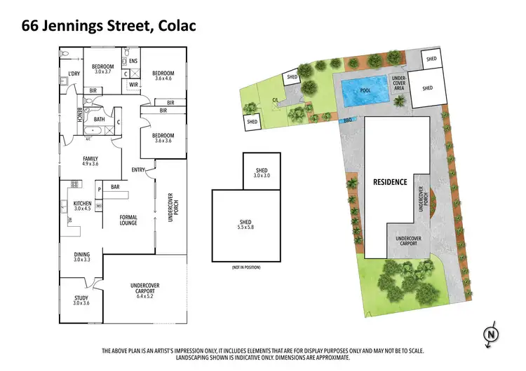 Floorplan of Homely house listing, 66 Jennings Street, Colac VIC 3250