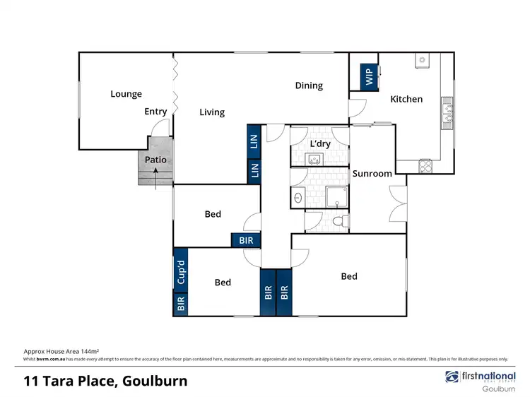 Floorplan of Homely house listing, 11 Tara Place, Goulburn NSW 2580