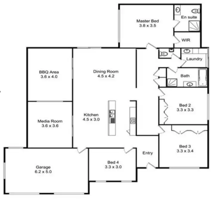 Floorplan of Homely house listing, 10 Bolte Crescent, Kallangur QLD 4503