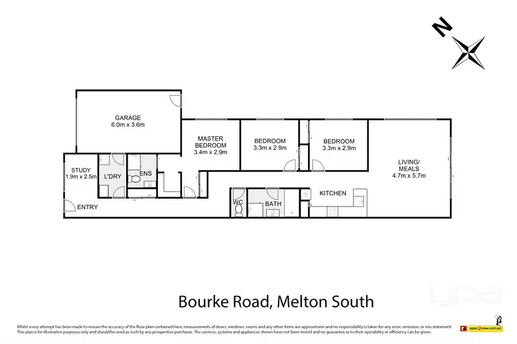 Floorplan of Homely house listing, 1/30 Bourke Road, Melton South VIC 3338
