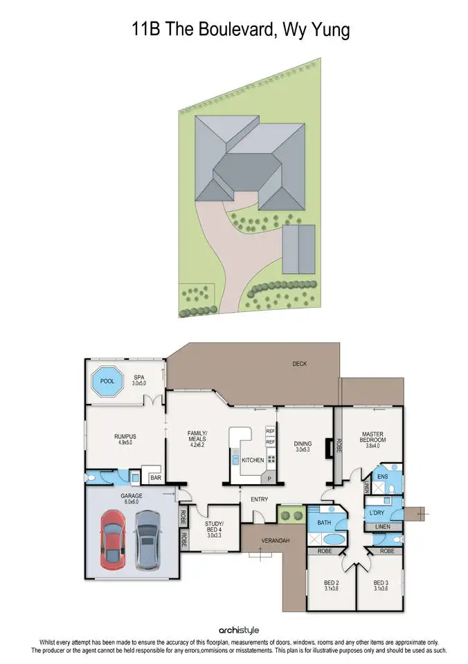 Floorplan of Homely house listing, 11b The Boulevarde, Wy Yung VIC 3875