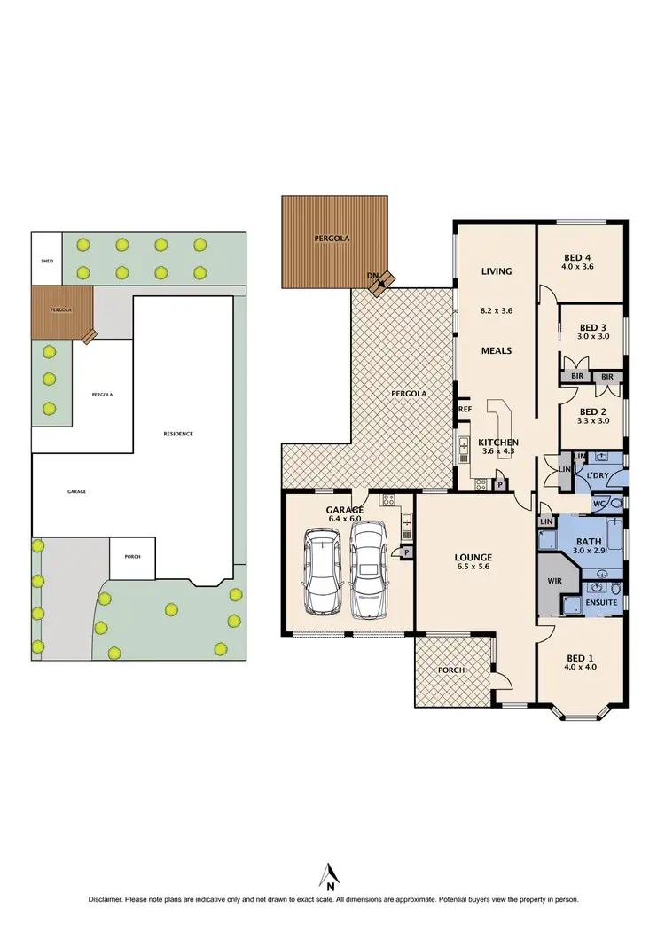 Floorplan of Homely house listing, 6 Blossom Park Drive, Mill Park VIC 3082