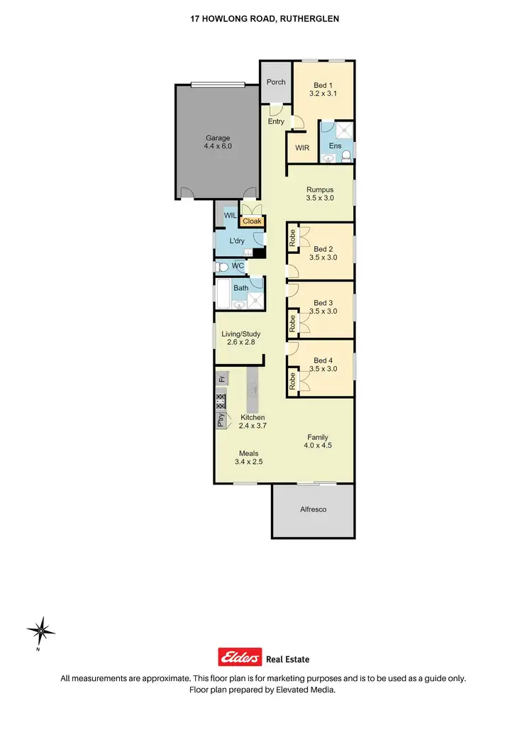 Floorplan of Homely house listing, 17 Howlong Road, Rutherglen VIC 3685