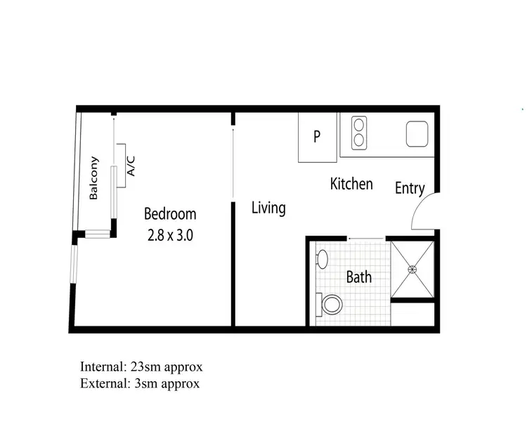 Floorplan of Homely apartment listing, 714/131 Pelham Street, Carlton VIC 3053