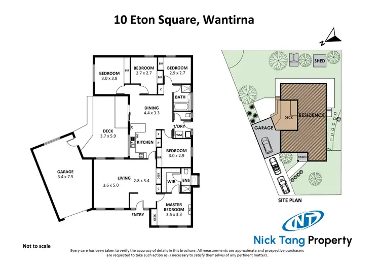 Floorplan of Homely house listing, 10 Eton Square, Wantirna VIC 3152