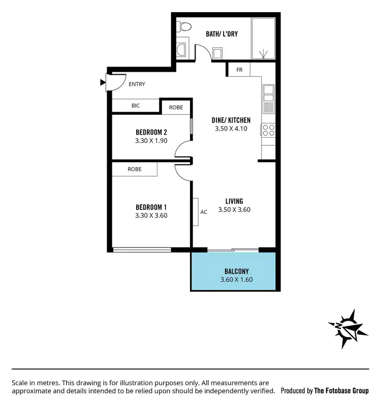 Floorplan of Homely apartment listing, 10/2 Grey Box Avenue, Noarlunga Centre SA 5168