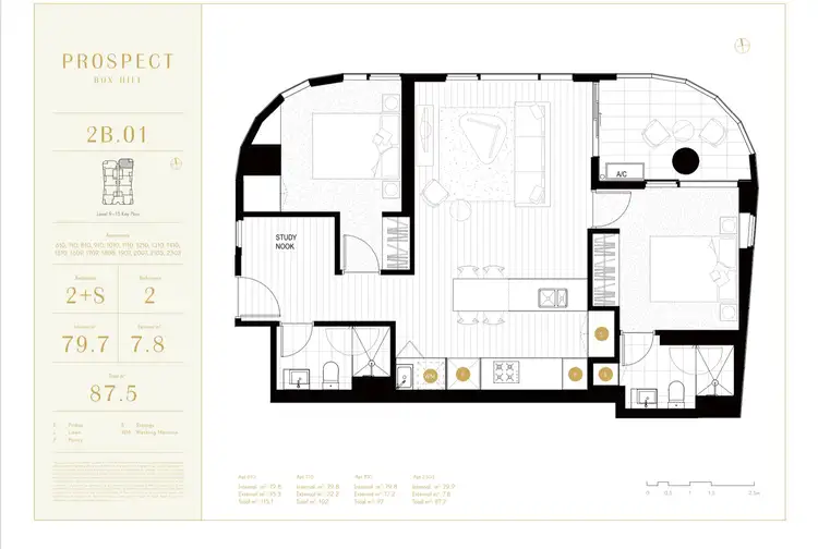 Floorplan of Homely apartment listing, 1010/9-11 Prospect Street, Box Hill VIC 3128