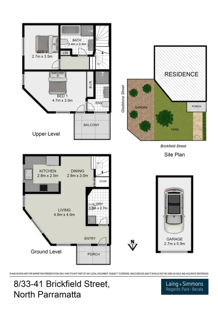 Floorplan of Homely apartment listing, 8/33-41 Brickfield Street, North Parramatta NSW 2151