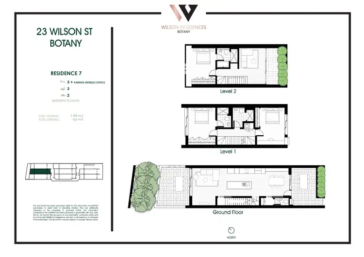 Floorplan of Homely townhouse listing, 7/23 Wilson Street, Botany NSW 2019