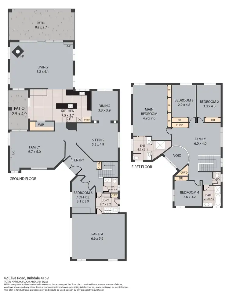 Floorplan of Homely house listing, 42 Clive Road, Birkdale QLD 4159