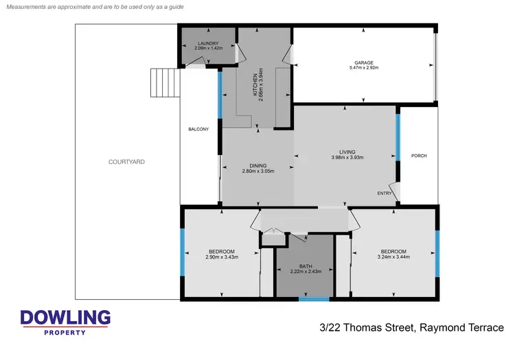 Floorplan of Homely unit listing, 3/22 Thomas Street, Raymond Terrace NSW 2324