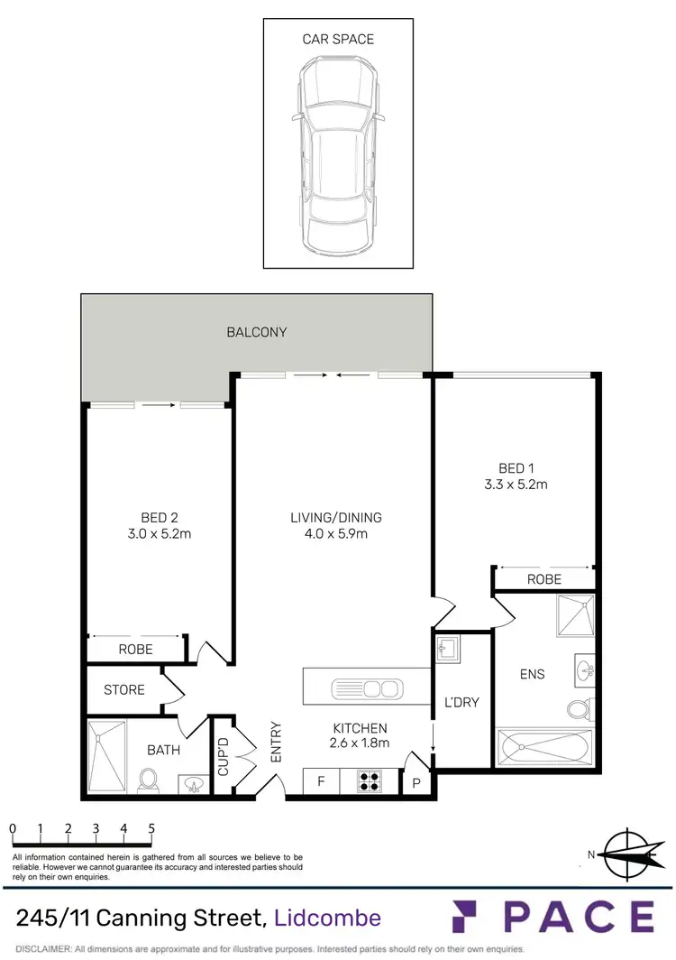 Floorplan of Homely apartment listing, 245/11 Canning Street, Lidcombe NSW 2141