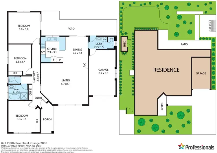Floorplan of Homely unit listing, 1/160A Sale Street, Orange NSW 2800