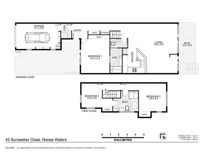 Floorplan of Homely townhouse listing, 4/5 Sunseeker Close, Noosa Waters QLD 4566
