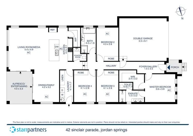 Floorplan of Homely house listing, 42 Sinclair Parade, Jordan Springs NSW 2747