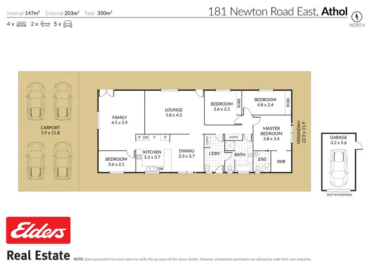 Floorplan of Homely house listing, 181 Newton Road, Athol QLD 4350