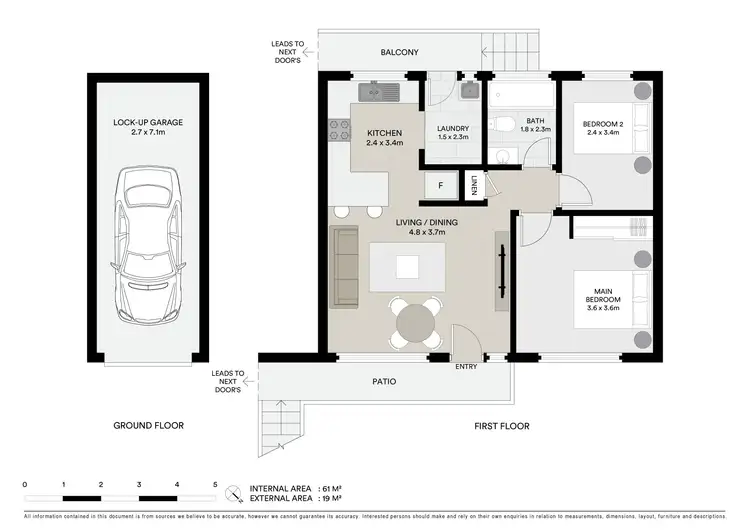 Floorplan of Homely unit listing, 5/3 Telopea Street, Booker Bay NSW 2257