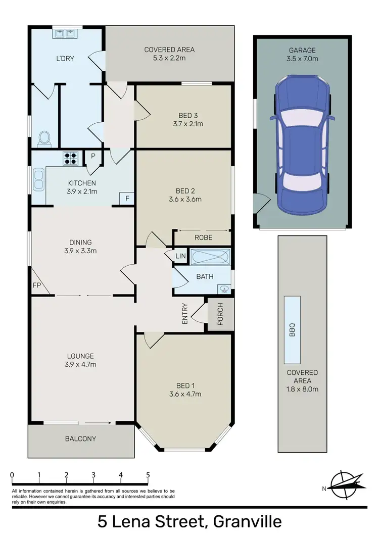 Floorplan of Homely house listing, 5 Lena Street, Granville NSW 2142