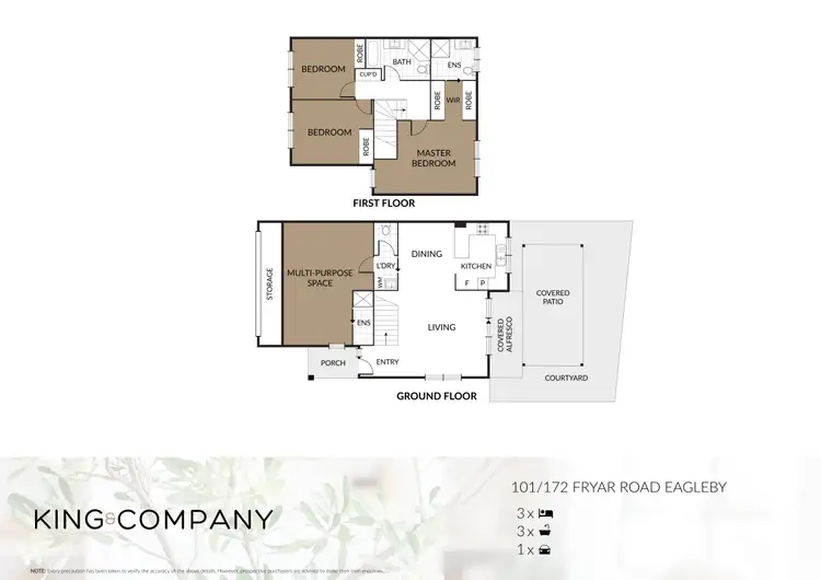 Floorplan of Homely townhouse listing, 101/172-180 Fryar Road, Eagleby QLD 4207