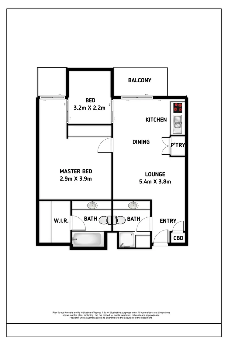 Floorplan of Homely apartment listing, 2410/2-22 Veivers Road, Palm Cove QLD 4879