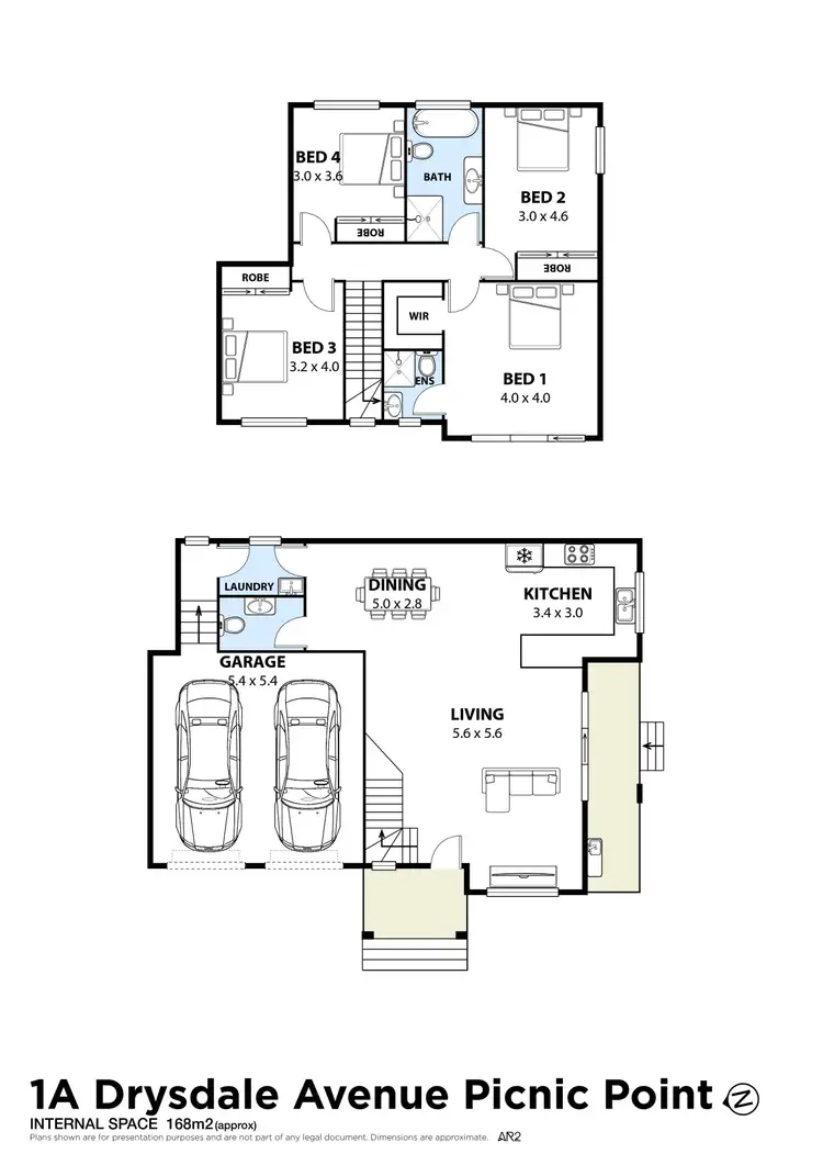 Floorplan of Homely semi-detached listing, 1A Drysdale Avenue, Picnic Point NSW 2213