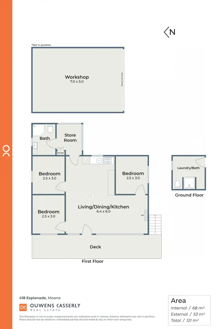 Floorplan of Homely house listing, 418 Esplanade, Moana SA 5169