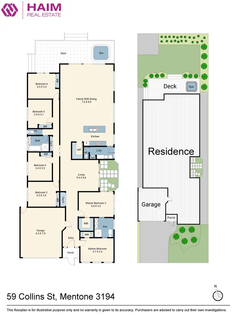 Floorplan of Homely house listing, 59 Collins Street, Mentone VIC 3194